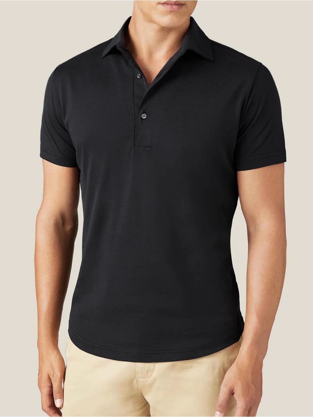 Luca Faloni -silk cotton polo.  Size L